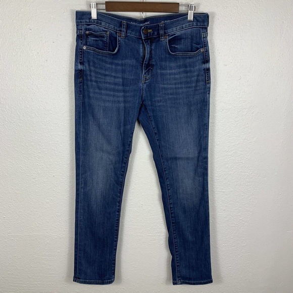 Banana Republic Traveler Slim Fit Stretch Denim Blue Jeans Comfort Mens 31x30 - Picture 1 of 5